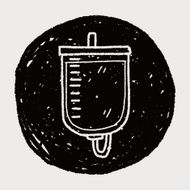 medical drip doodle drawing N7