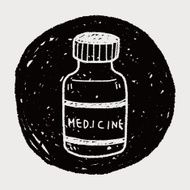 medicine bottle doodle drawing N7