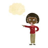 cartoon pointing woman with thought bubble N3