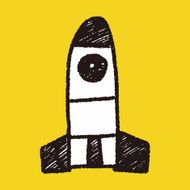 Missile doodle drawing N4