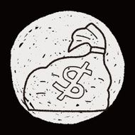 money bag doodle N6