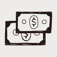 money bill doodle drawing N13