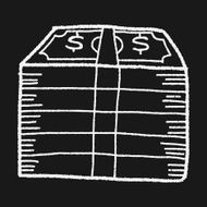 money bill doodle drawing N19