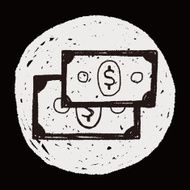 money bill doodle drawing N20