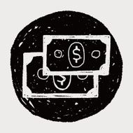 money bill doodle drawing N22
