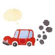 cartoon car with thought bubble N4