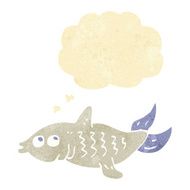 cartoon fish with thought bubble N12