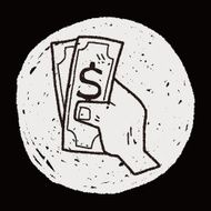 money doodle drawing N15