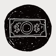 money doodle drawing N16