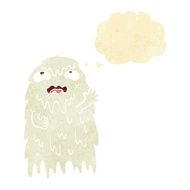 gross cartoon ghost with thought bubble N2