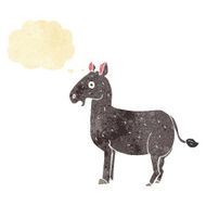 cartoon mule with thought bubble N2