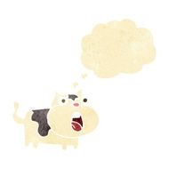 cartoon shocked cat with thought bubble N2