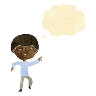 cartoon annoyed man with thought bubble N9