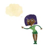 cartoon vampire girl with thought bubble N30