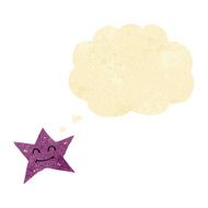 cartoon star character with thought bubble N2