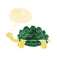 cartoon tortoise with thought bubble