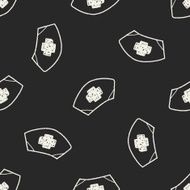 nurse hat doodle drawing seamless pattern background