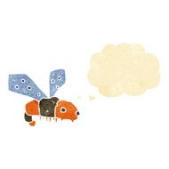 cartoon bee with thought bubble N2