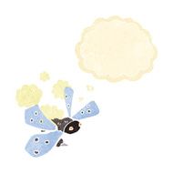 cartoon bug with thought bubble N2