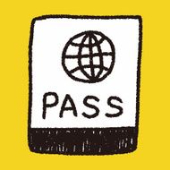 passport doodle drawing N4
