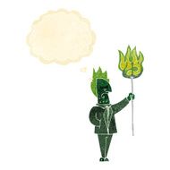 cartoon devil with pitchfork thought bubble N3