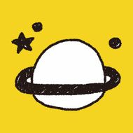 planet doodle drawing N4