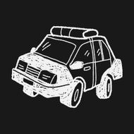 Police Car Doodle N5