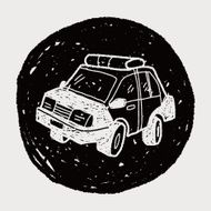 Police Car Doodle N6