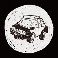 Police Car Doodle N9