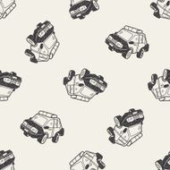 Police Car Doodle N10