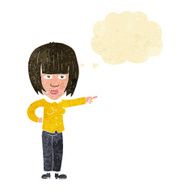 cartoon pointing annoyed woman with thought bubble N2