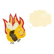 cartoon bee with thought bubble N4