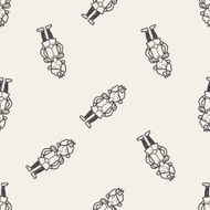 prince doodle seamless pattern background N3