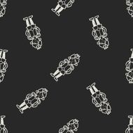 prince doodle seamless pattern background N13