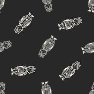 prince doodle seamless pattern background N17