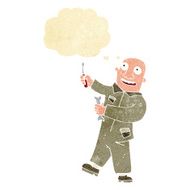 cartoon mechanic with thought bubble N2