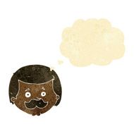 cartoon man with mustache thought bubble N13