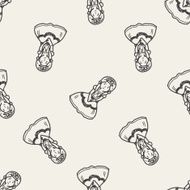princess doodle seamless pattern background N9
