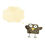 cartoon bird with thought bubble N24