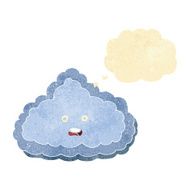 cartoon cloud with thought bubble N3