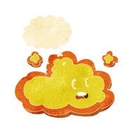 cartoon cloud with thought bubble N4