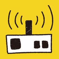 radio doodle drawing N19