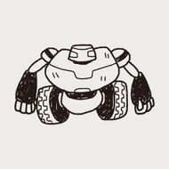 robot doodle N367