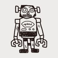 robot doodle N369