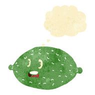 cartoon lime with thought bubble