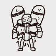 robot doodle N386