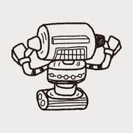 robot doodle N392