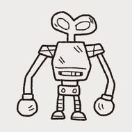 robot doodle N393