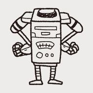 robot doodle N396
