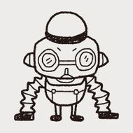 robot doodle N397